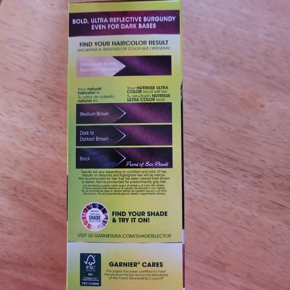 Garnier Hair Revlon Deep Burgundy Garnier Acai Berry Permanent Hair